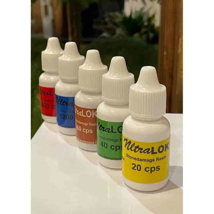 Glass repair resin and adhesives