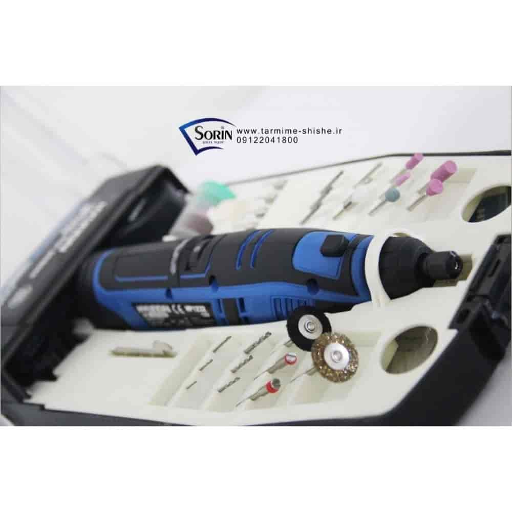 Rechargeable miniature burr for glass repair