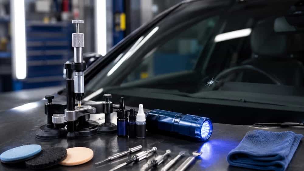 Buying a car glass repair machine in Tehran